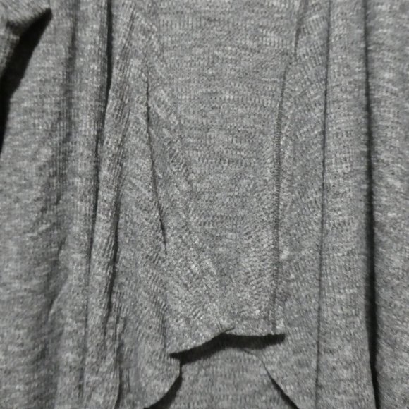 GEORGE | xs | Hooded Charcoal Open Front Long Sleeve Cardigan / Shrug | GUC - Picture 10 of 15